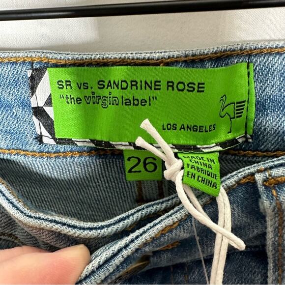 SANDRINE ROSE Super Flare Jeans Rock NWT in Size 26 - Picture 3 of 7